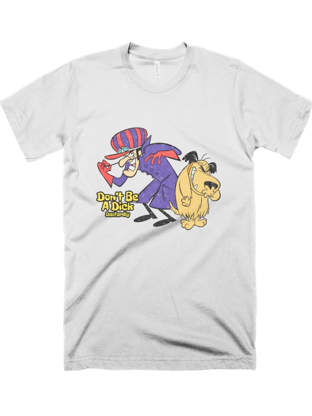 Don't Be a Dick Shirt Funny Dick Dastardly Wacky Races Shirt Vintage Cartoon Tee